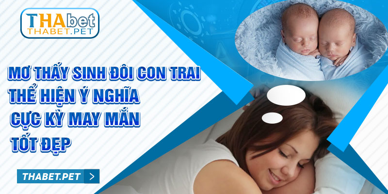 Mơ thấy sinh đôi con trai thể hiện ý nghĩa cực kỳ may mắn tốt đẹp